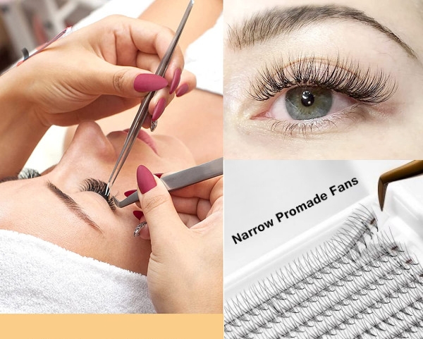 Carrying Out Narrow Fan Eyelash Extensions