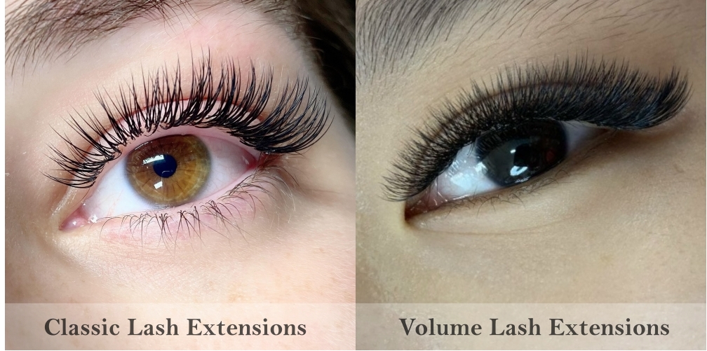 Compare Classic And Volume Lash Extensions