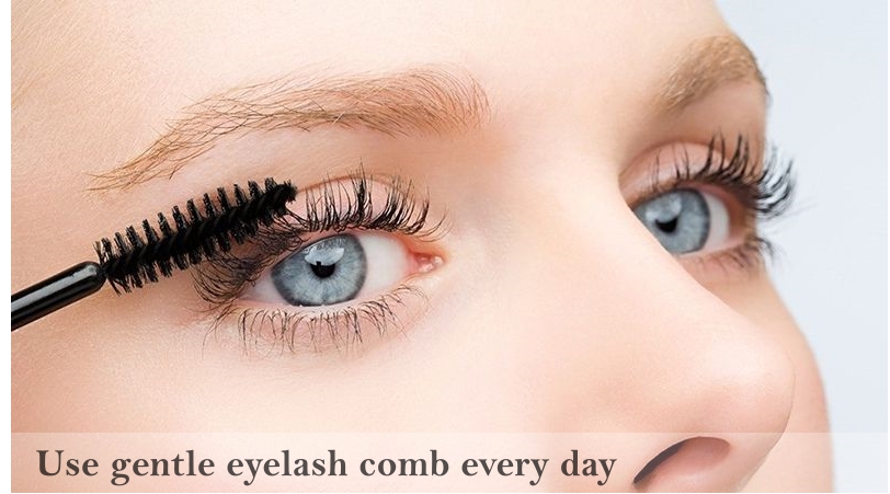 Use Gentle Eyelash Comb Every Day