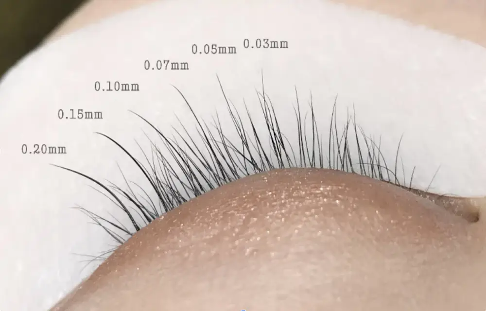 Size Classic Eyelash Extensions