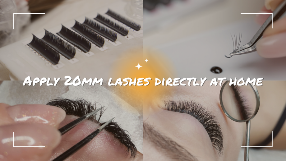 Apply 20mm Lashes Directly At Home