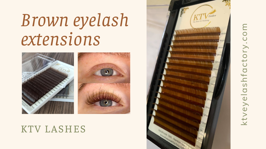 Brown Eyelash Extensions