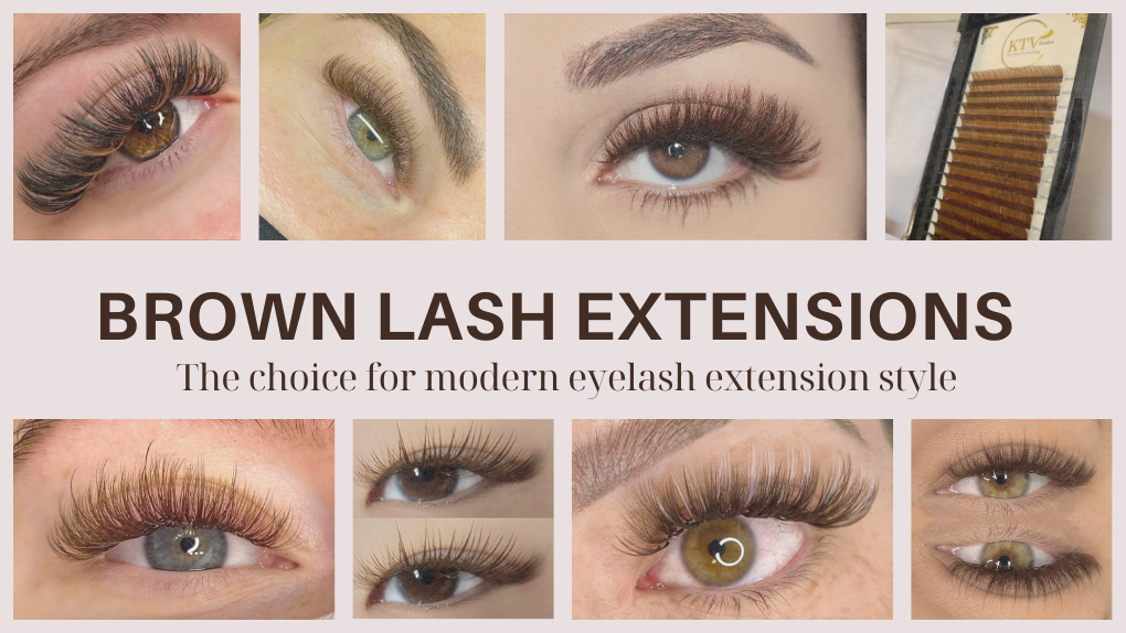 Brown Lash Extensions