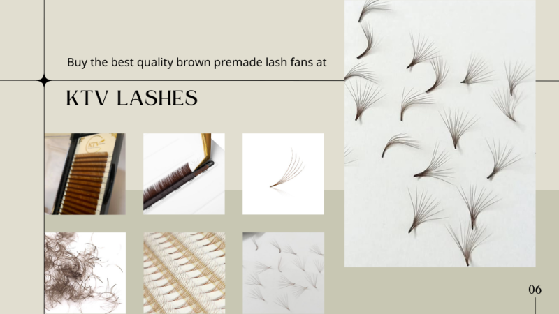 Buy The Best Quality Brown Premade Lash Fans