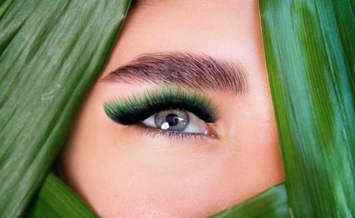 Green Lash Extensions Style No2