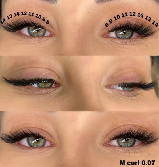 Pictures Before And After M Curl Lash Extensions