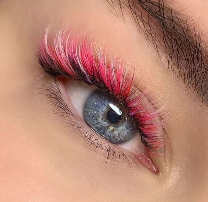 Pink Lash Extensions Style No 2