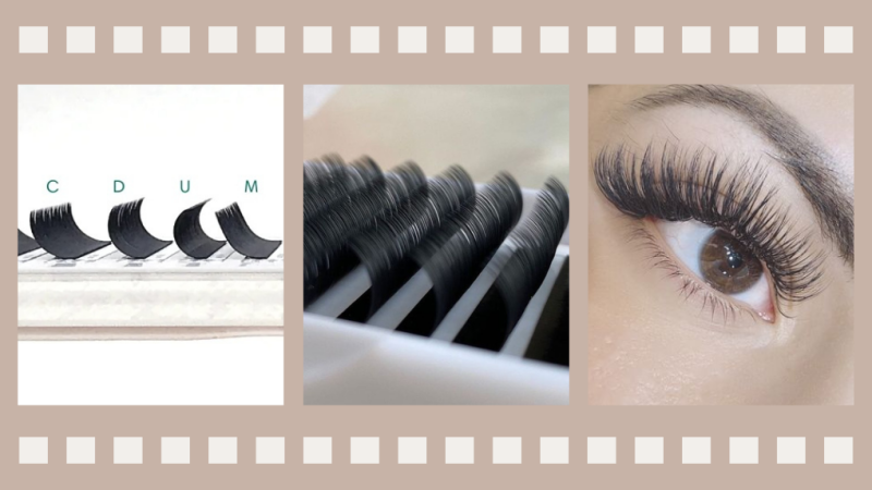 The Process Of Creating U Curl Lashes