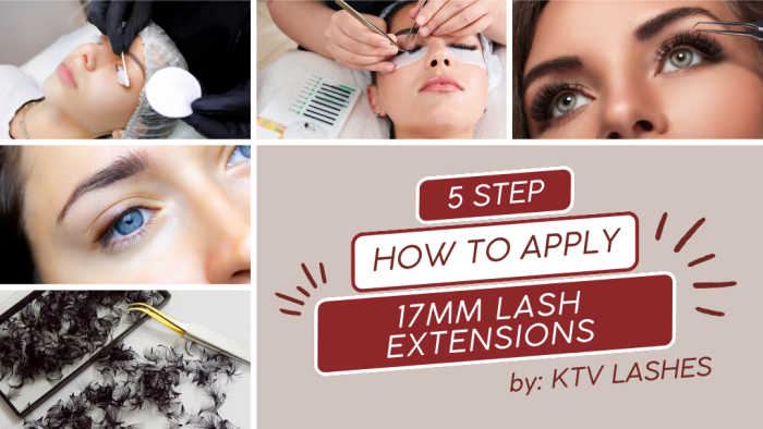 How To Apply 17mm Lash Extensions