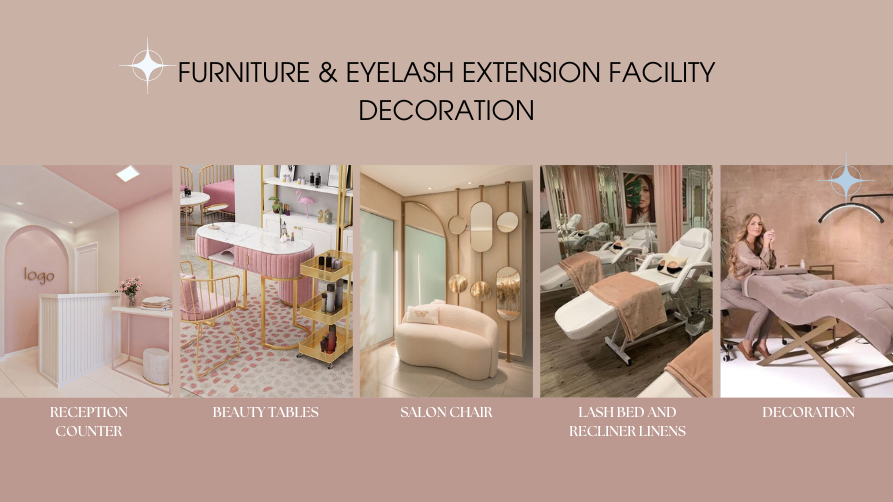 Furniture And Eyelash Extension Facility Decoration