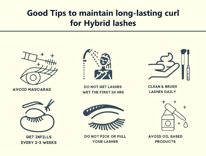 Good Tips To Maintain Long-lasting Curl For Hybrid Lashes