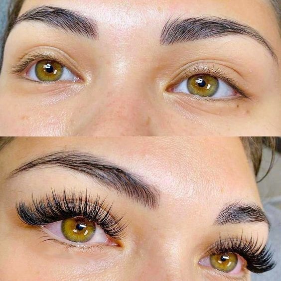 Hybrid Lashes Before And After