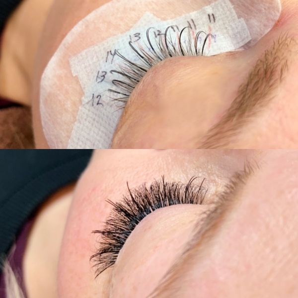 Use Gel Pad Draw Hybrid Lashes Mapping