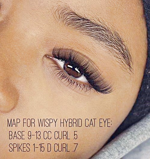 Cat Eye Wispy Hybrid Cat Eye Lash Map 4