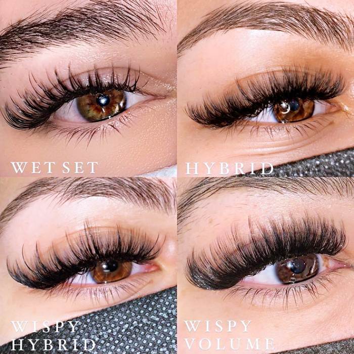 Difference Between Wispy And Wispy Hybrid Lashes