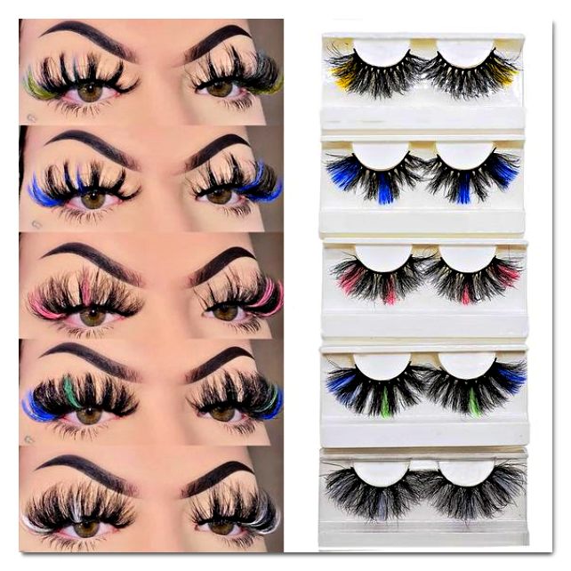 Colored Mink Lashes Strips