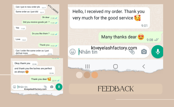 Feedback From Customers Of Ktv Lashes 3