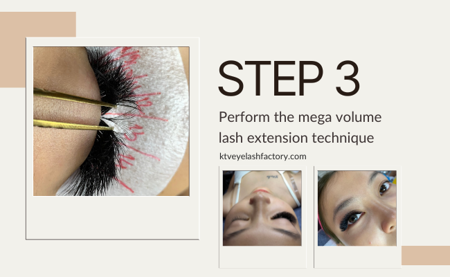 How To Create Mega Volume Lash Extensions Step 3