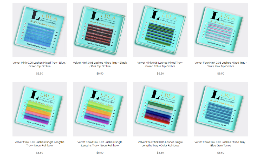 Lbla Colored Mink Lashes Wholesale