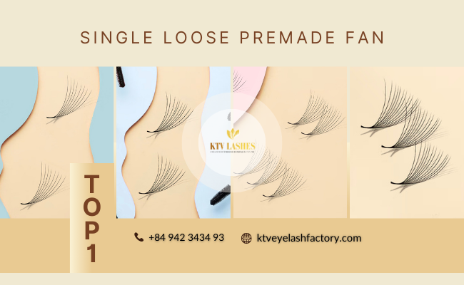 Mega Volume Lashes Premade Fans Single Loose