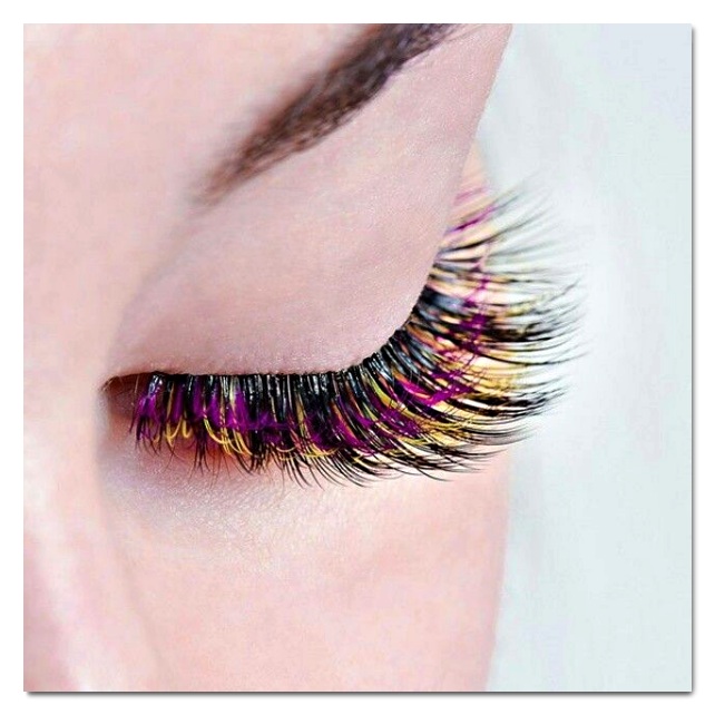 Mix Bright Colored Mink Lash Extensions