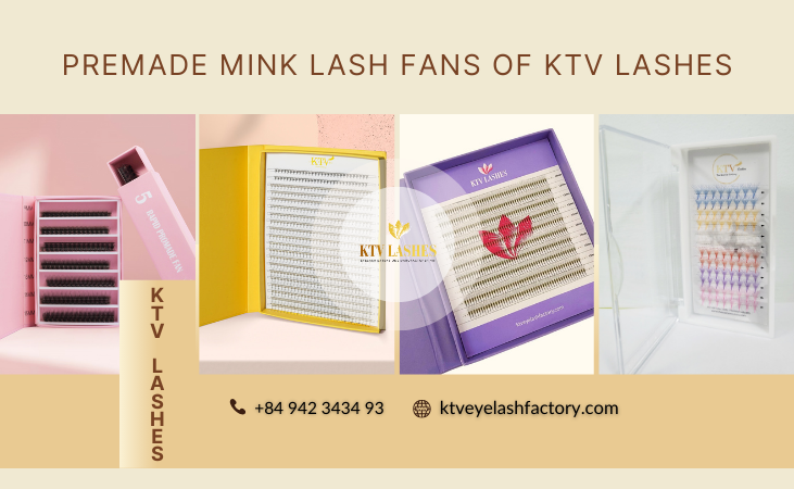 Premade Mink Lash Fans Of Ktv Lashes