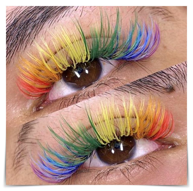 Rainbow Color Mink Lash Extensions Ktv Lashes