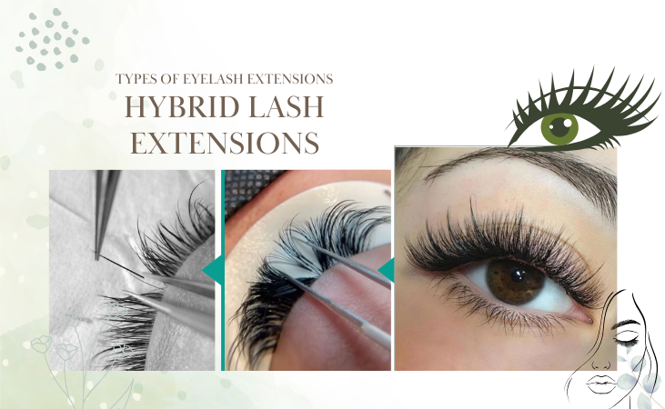 Types Of Eyelash Extensions Hybrid