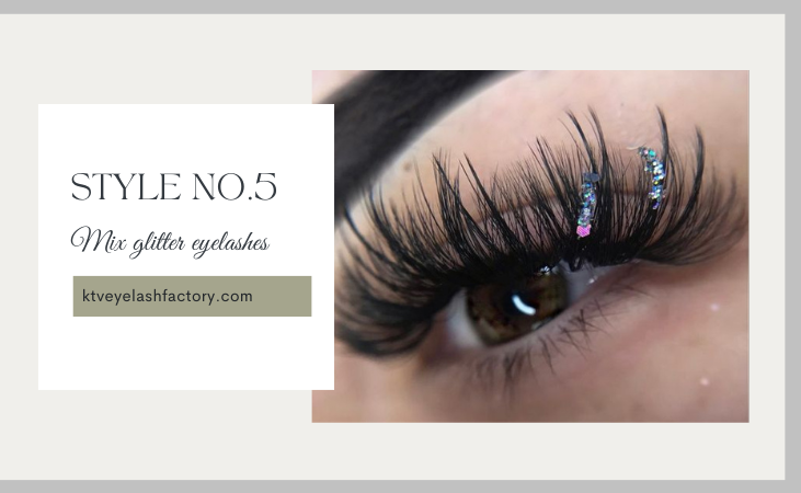 Wispy Mega Volume Lash Extensions Mix Glitter Eyelashes