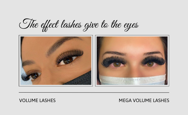 Difference In The Effect Lashes Give To The Eyes