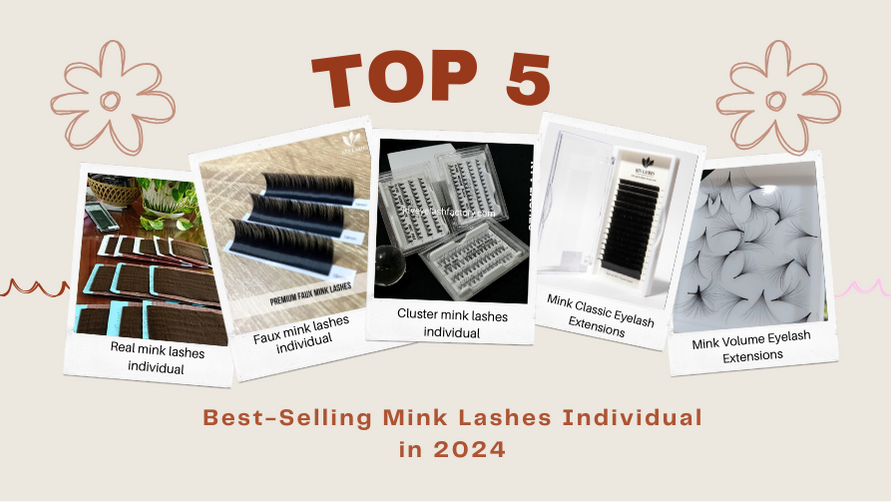 Mink Lashes Individual Top 5