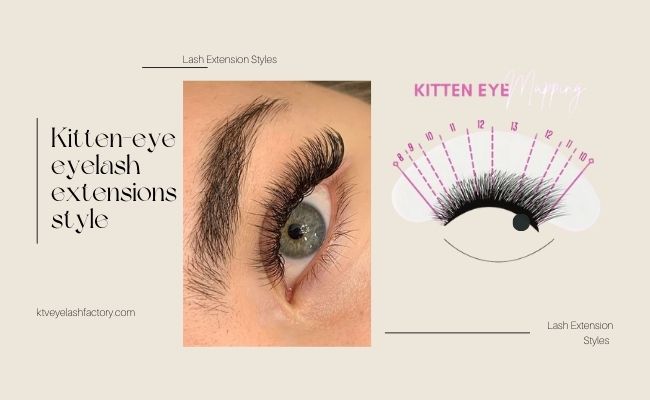 Lash Extension Styles – Kitten Eye