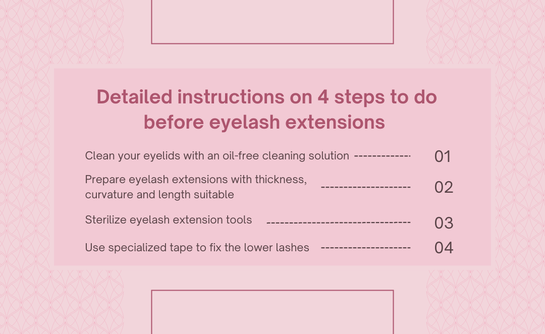 4 Steps To Do Before Eyelash Extensions