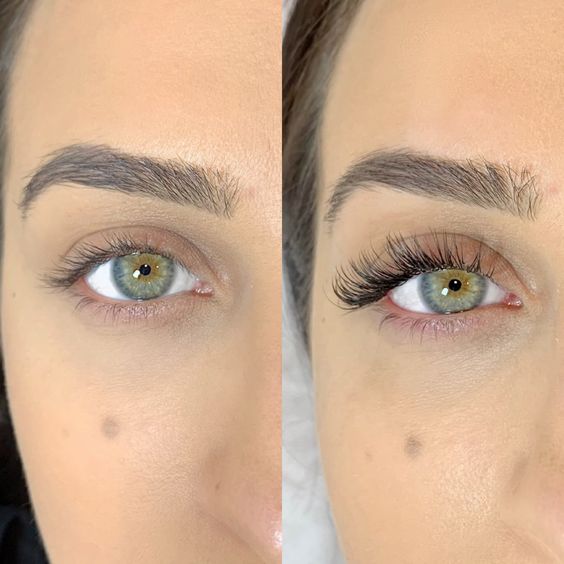 Before And After Classic Lash Extensions