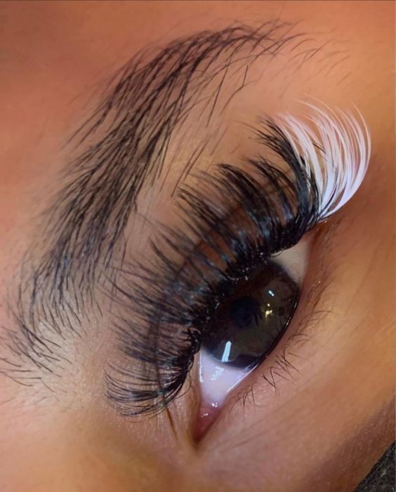 White And Black Lash Extensions Ndak